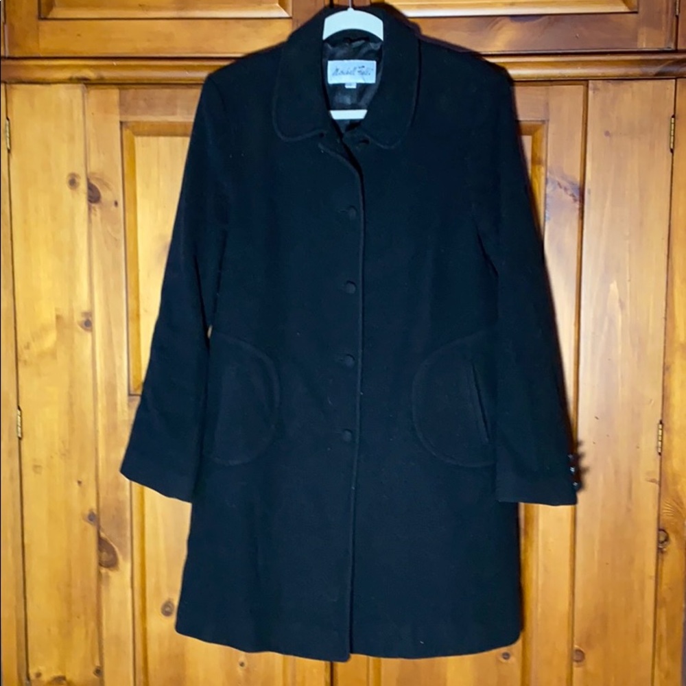 Marshall Field’s Black Long Pea Coat